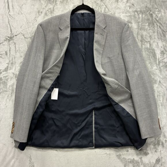 J Crew 46R Thompson 100% Wool Blazer Jacket Sport Suit Coat Gray Academic NEW - Picture 5 of 9